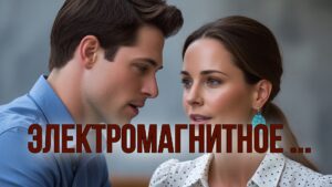 Изображение представляет собой откровенную фотографию, на которой изображены два человека, мужчина и женщина, занятые беседой. У мужчины, расположенного слева, короткие темно-каштановые волосы и светлая кожа. Он одет в синюю рубашку на пуговицах и смотрит вниз. У женщины справа длинные каштановые волосы, зачесанные назад, и светлая кожа. На ней белая блузка в мелкий черный горошек и бирюзовые серьги. Выражение ее лица сосредоточенное, она смотрит в одну точку с мужчиной. Фон размыт, что подчеркивает объекты на переднем плане.
